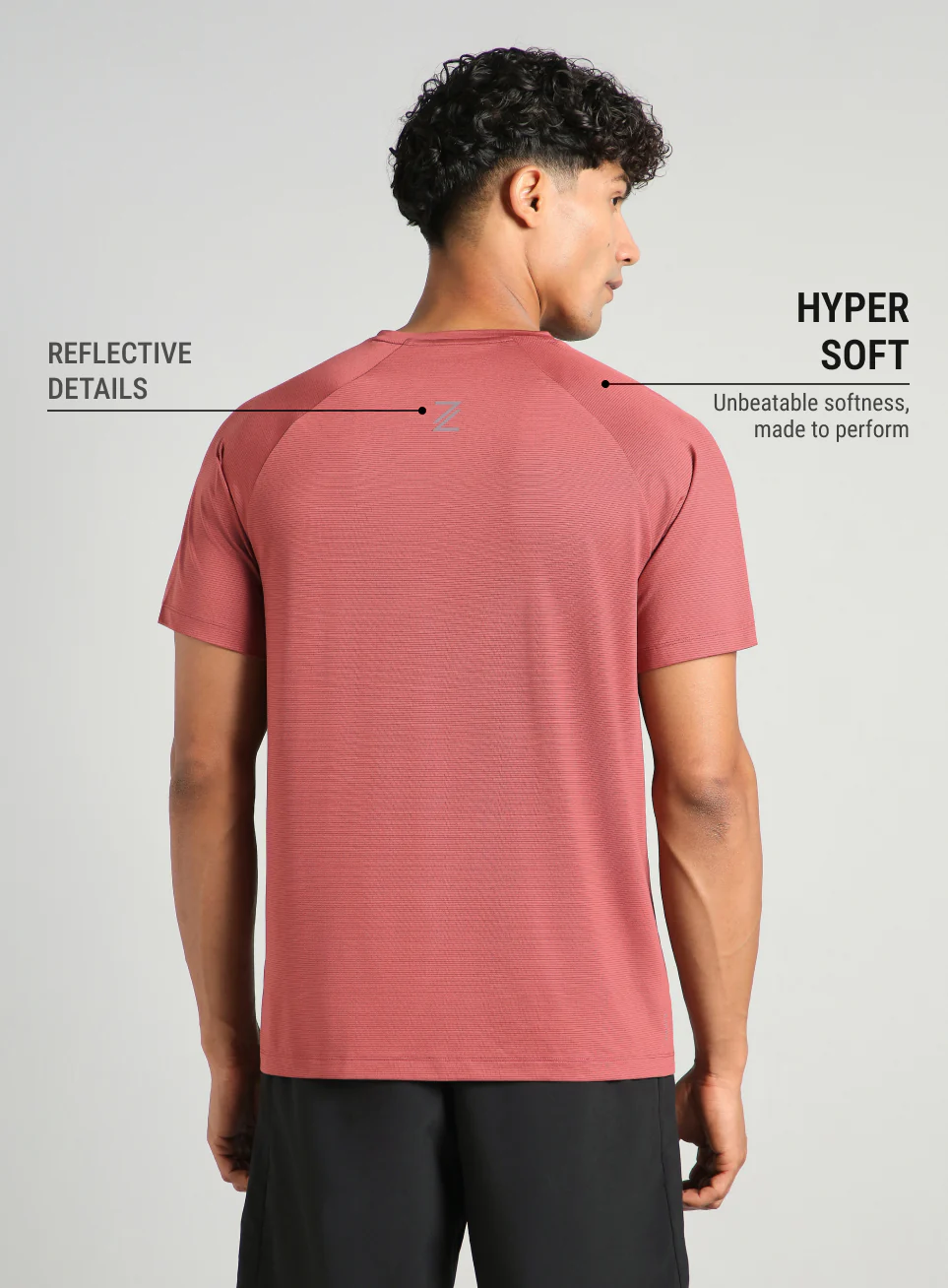 Men's Maroon Run Forward T-Shirt - Image 6