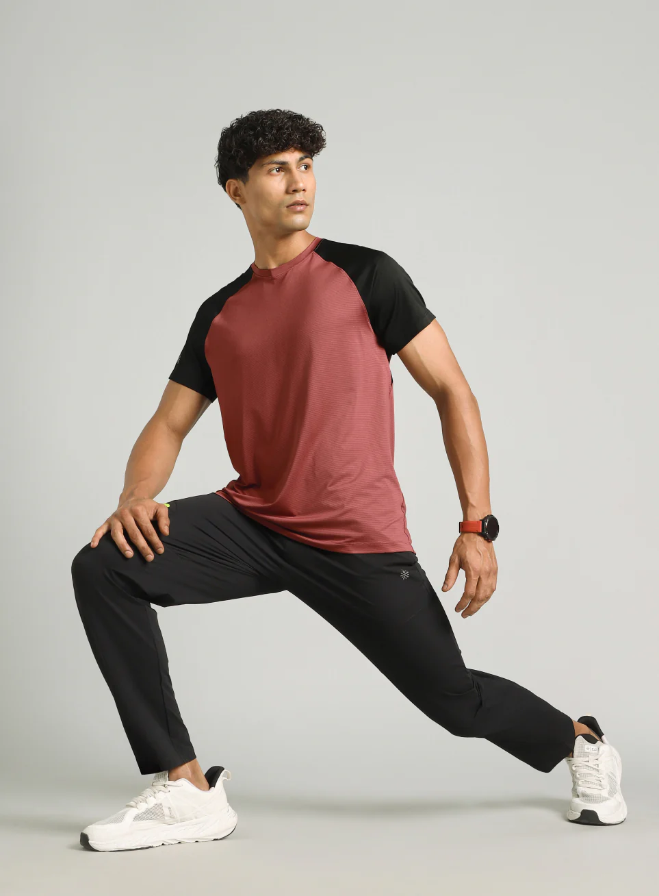 Men's Maroon Runner's Speed T-shirt - Image 3