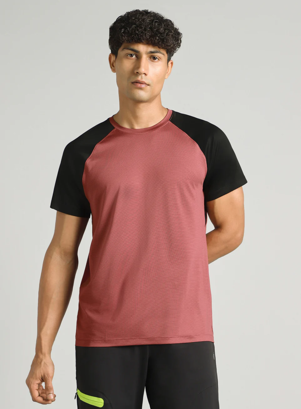 Men's Maroon Runner's Speed T-shirt - Image 4