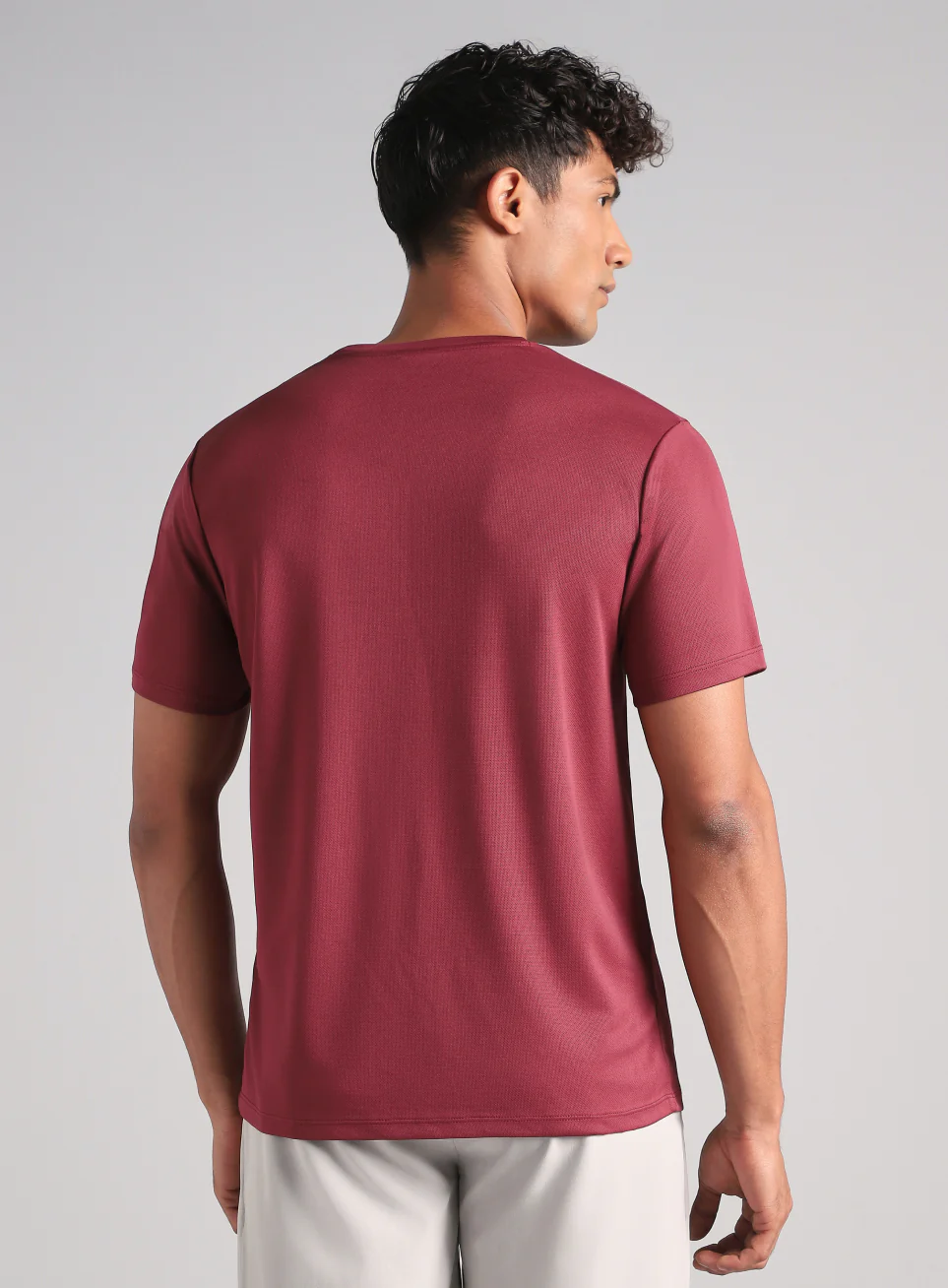 Men's Maroon Training Graphic T-Shirt - Image 6