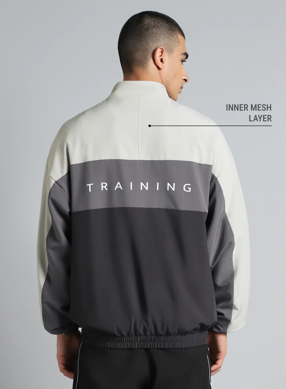Men's Multicolor Training Relaxed Fit Layering Jacket - Image 6