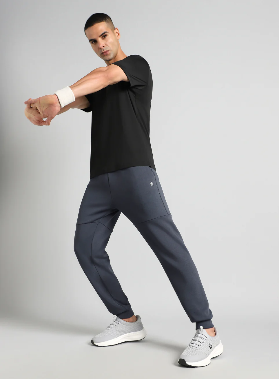 Men's Muscle Activate Grey Joggers - Image 2