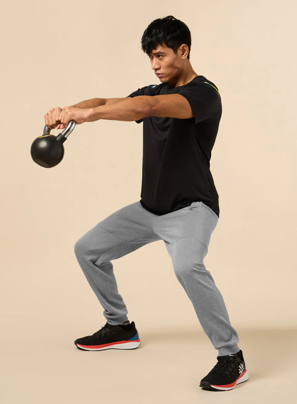 Men's Muscle Activate Grey Joggers - Image 2