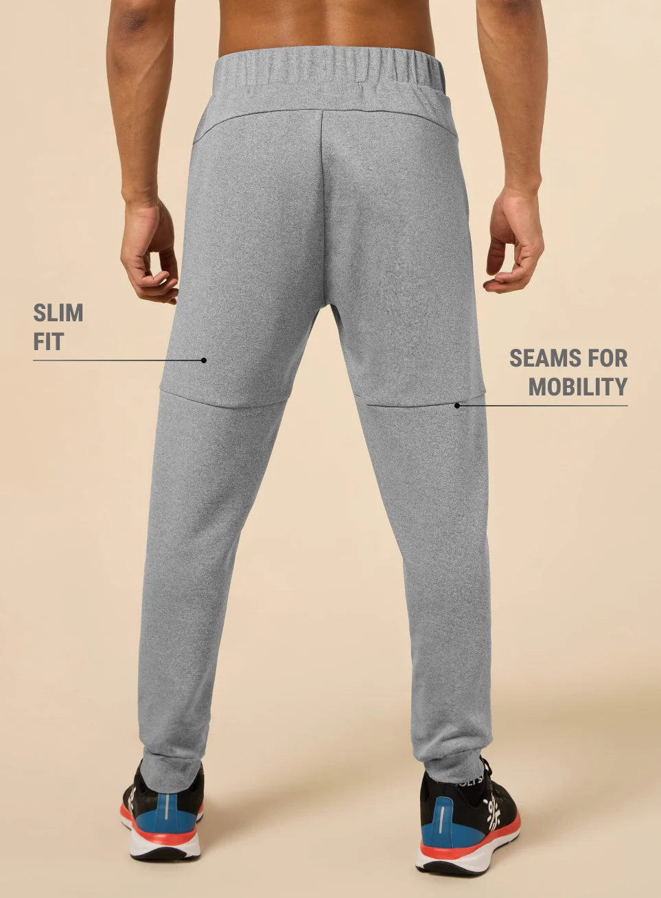 Men's Muscle Activate Grey Joggers - Image 6