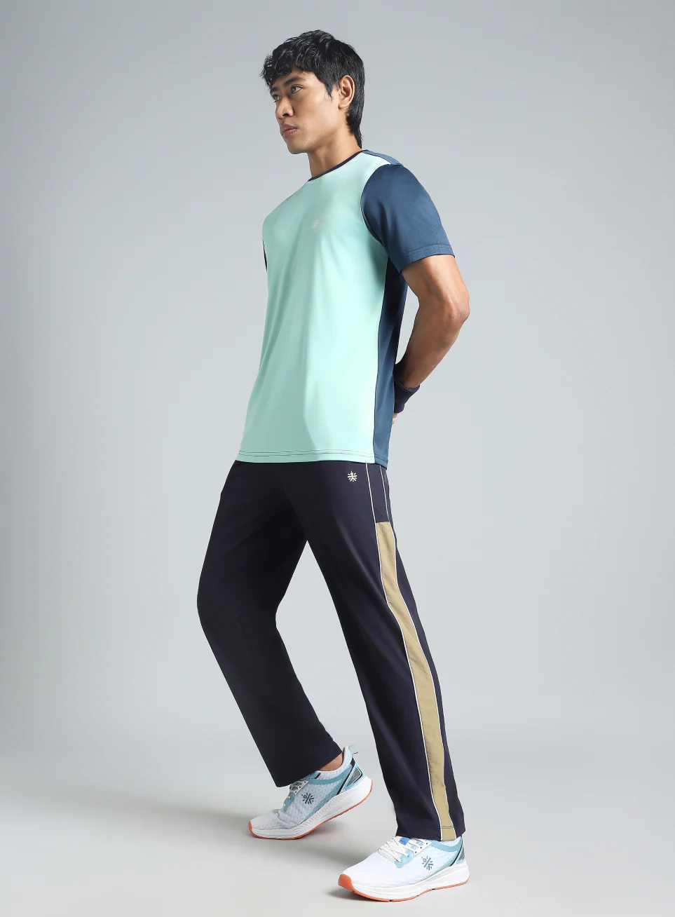 Men's Navy Active Day Out Trackpants - Image 2