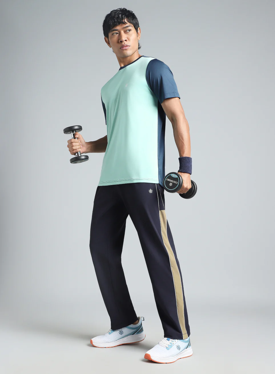 Men's Navy Active Day Out Trackpants - Image 3