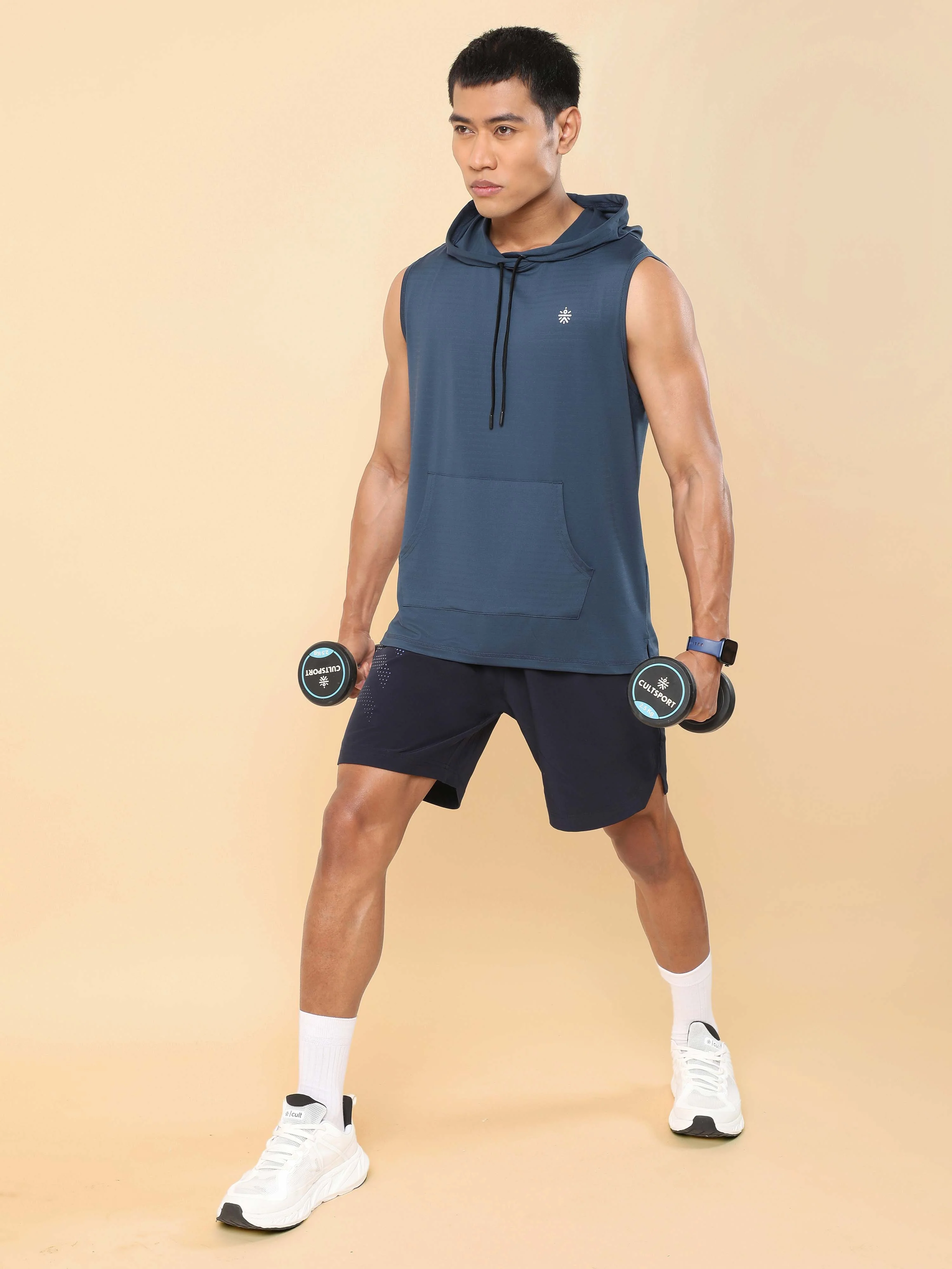 Men's Navy Active T-shirt - Image 2