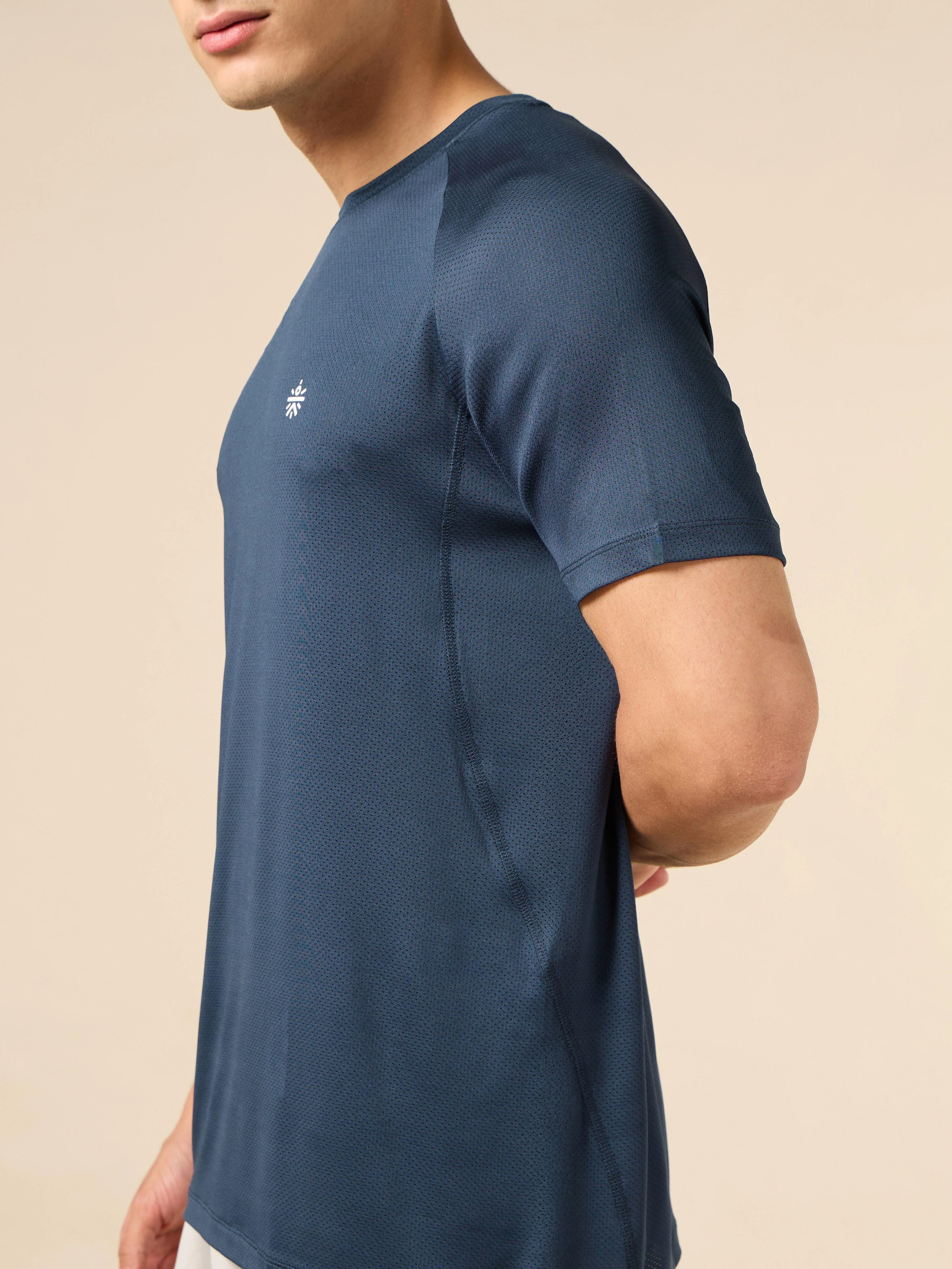 Men's Navy All Day Sports Training T-shirt - Image 8