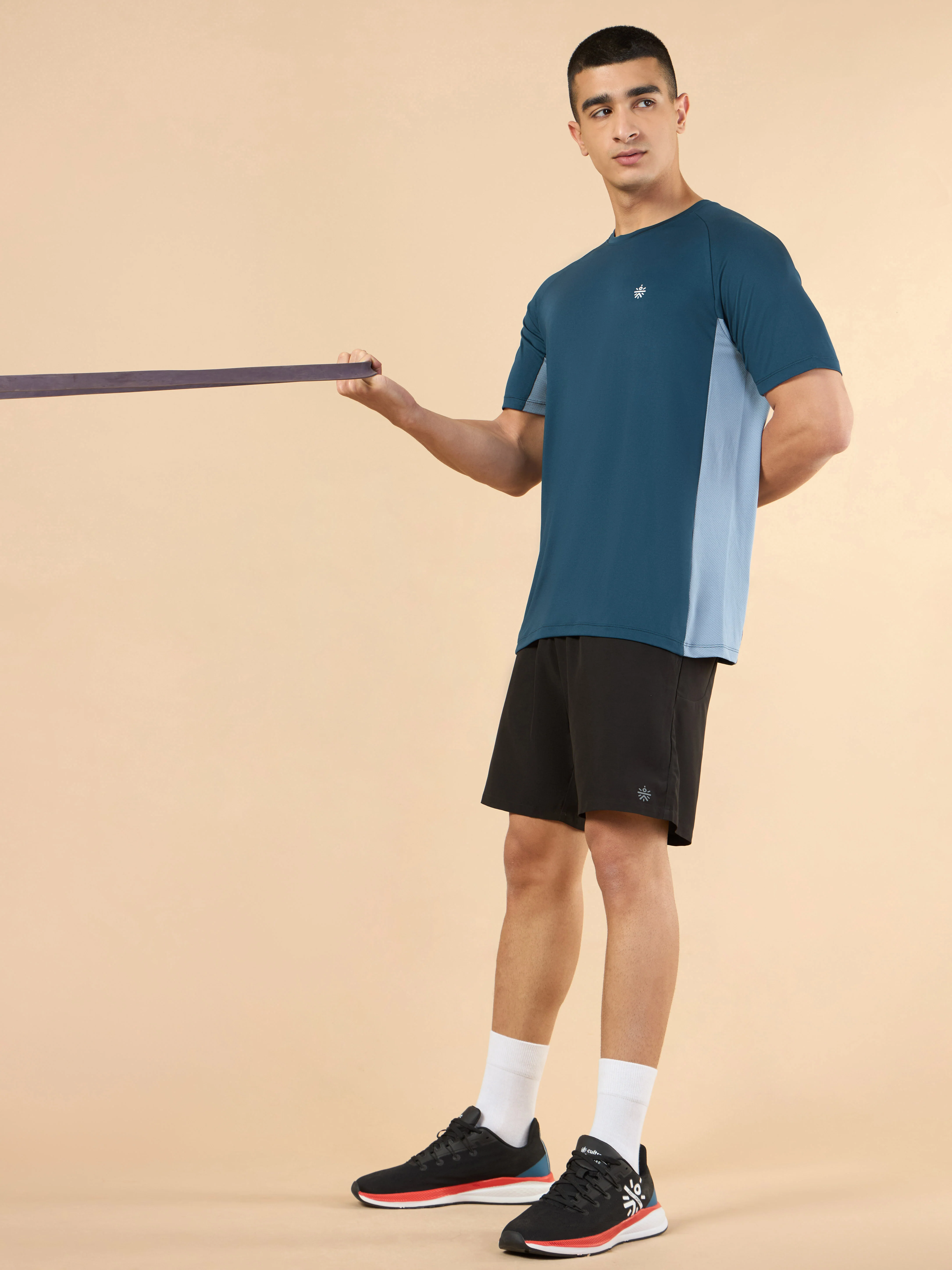 Men's Navy Active Pop Performance T-shirt - Image 3