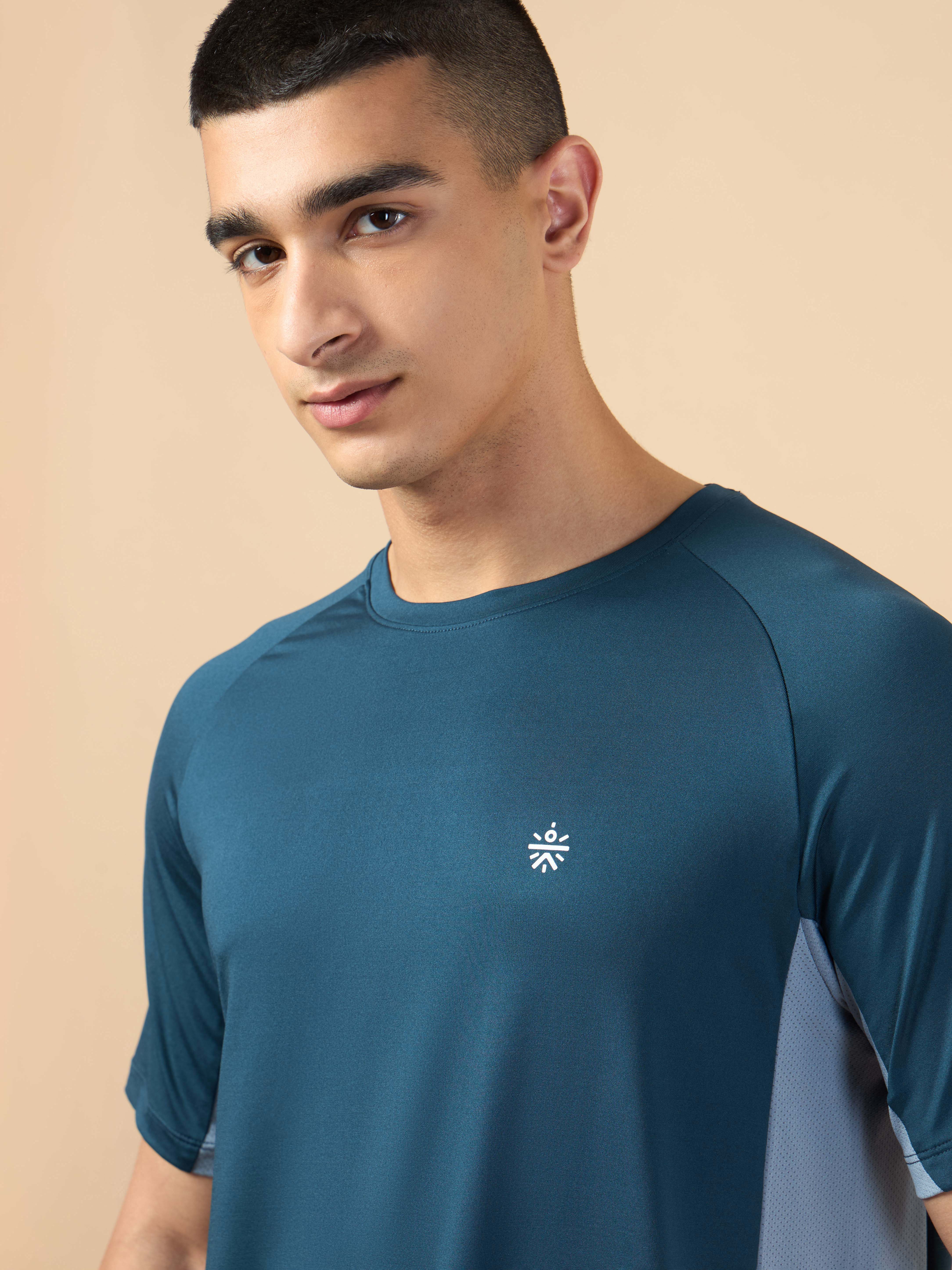 Men's Navy Active Pop Performance T-shirt - Image 8