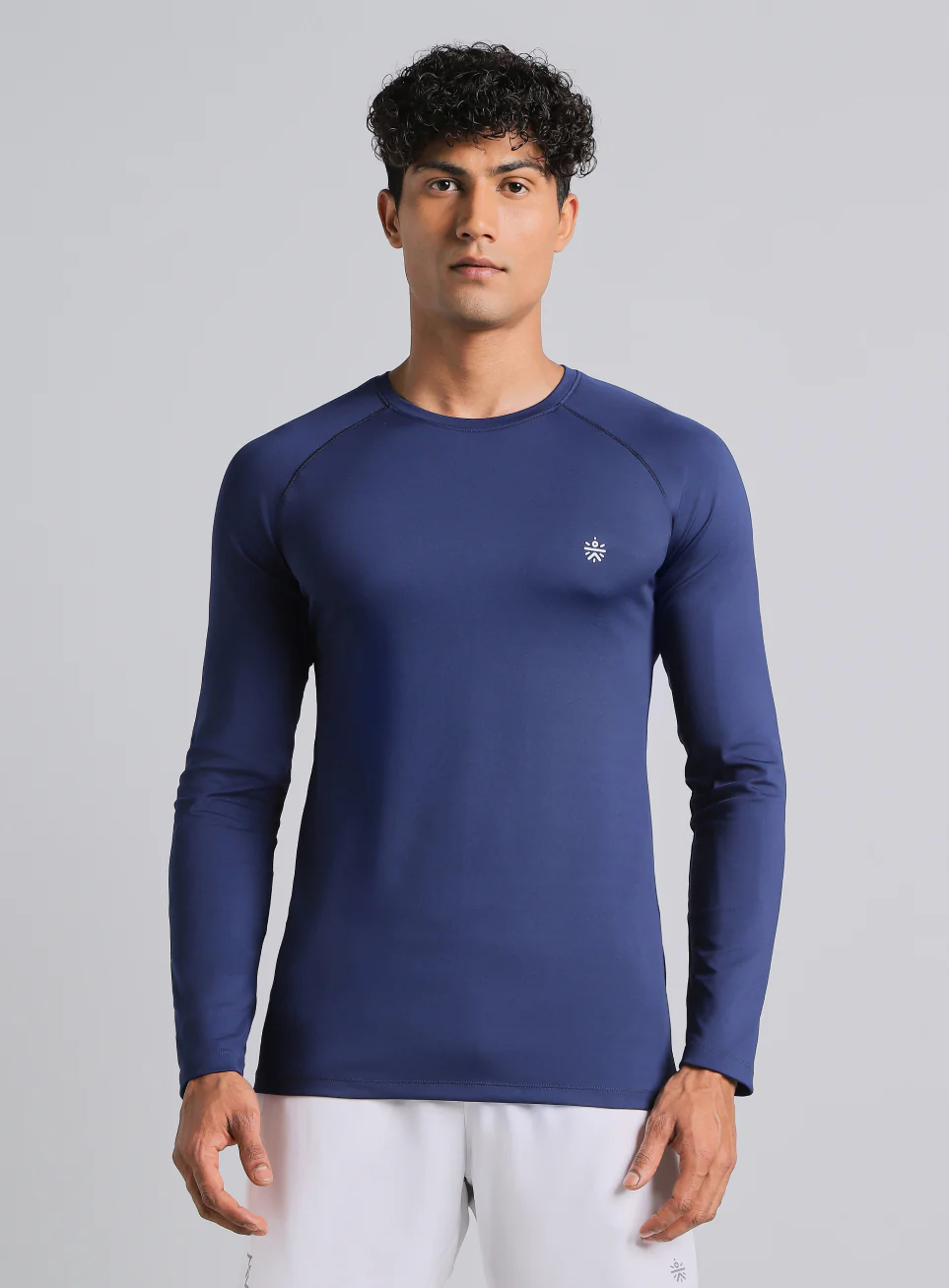 Men's Navy Build Up Performance Recycled Poly T-shirt - Image 4