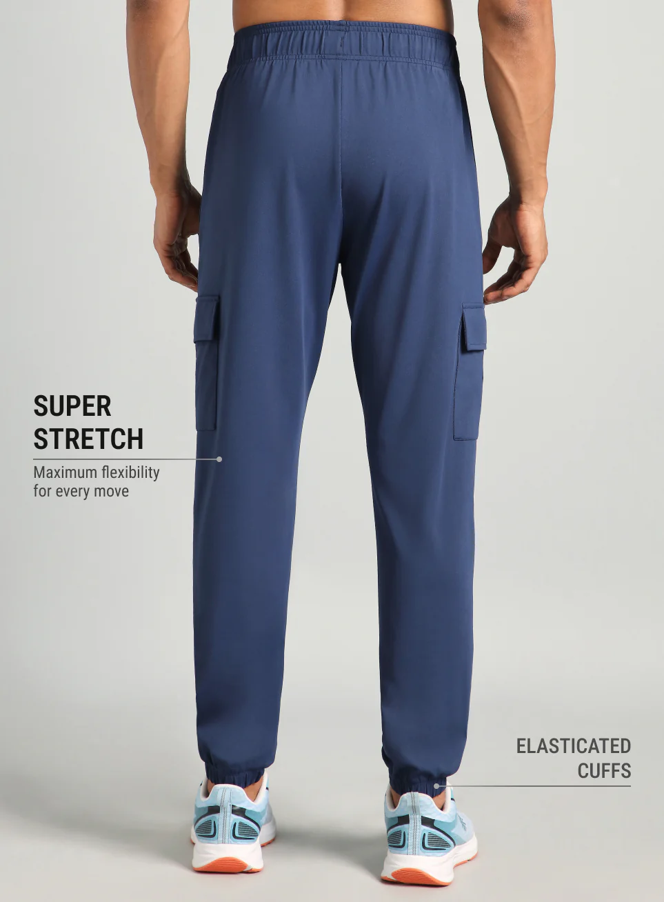 Men's Navy Cargo Training Joggers - Image 6