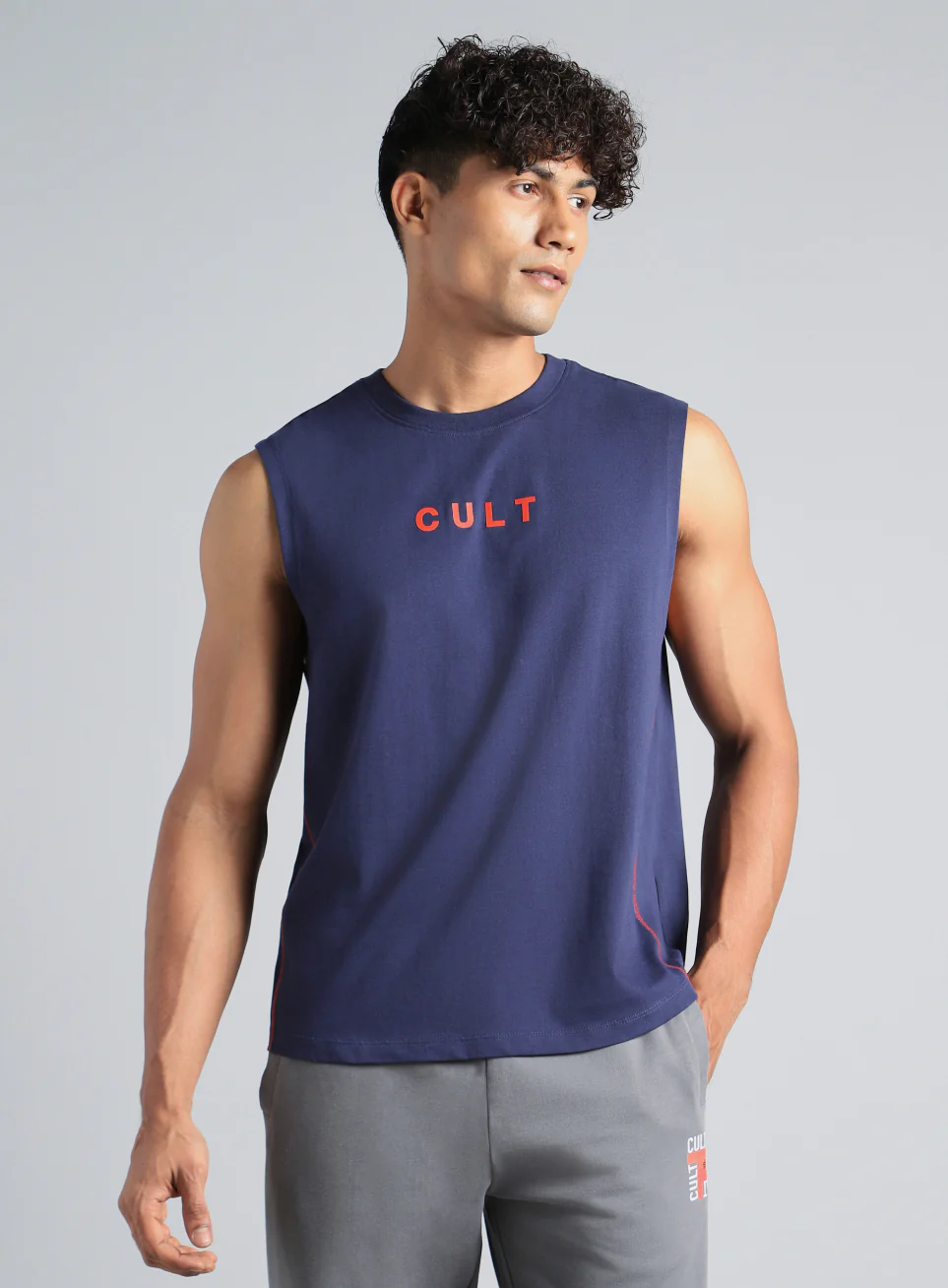 Men's Navy Chill Day Tank - Image 4