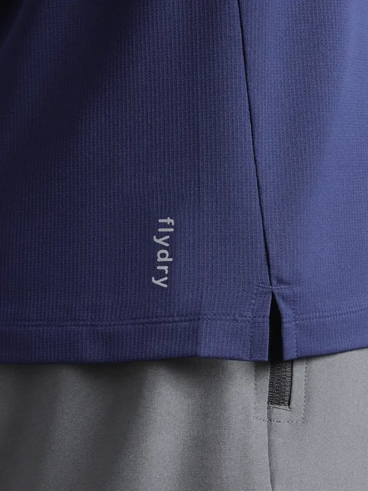 Men's Navy Chill Knit Run T-shirt - Image 9