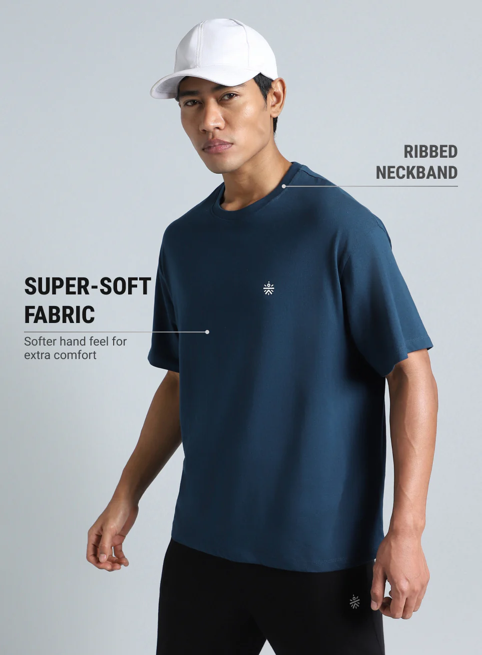 Men's Navy Cult Brand Carrier Relaxed fit T-shirt - Image 5