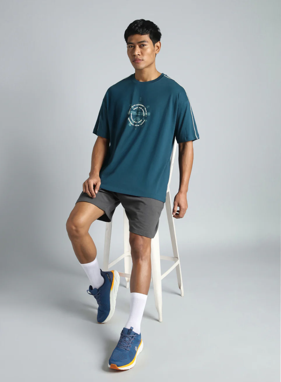 Men's Navy Cult Brand Carrier T-shirt - Image 2
