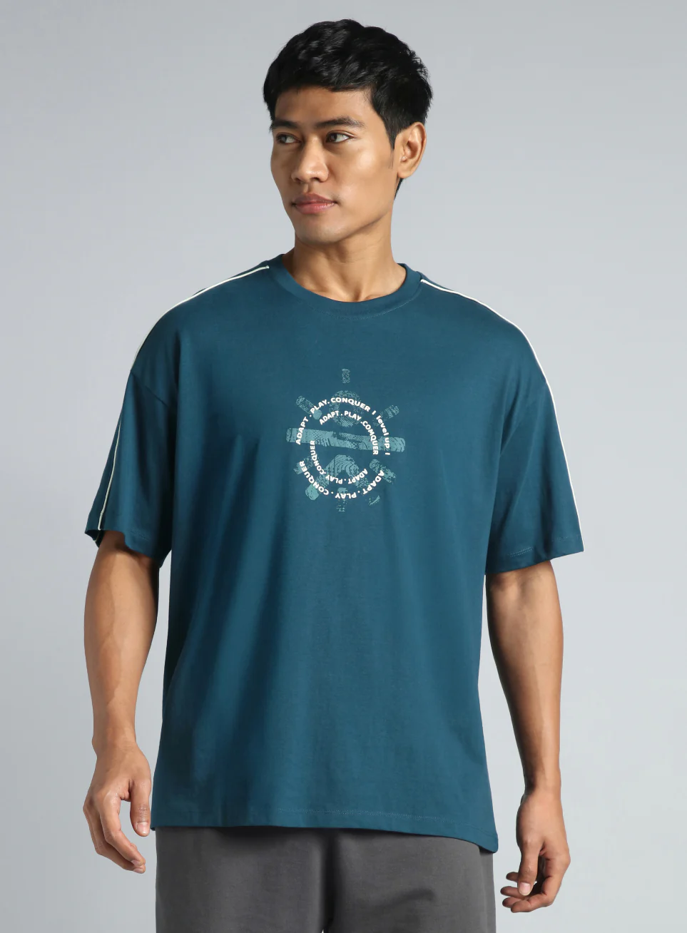 Men's Navy Cult Brand Carrier T-shirt - Image 4