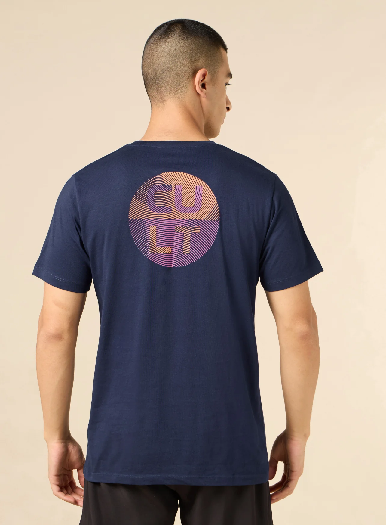 Men's Navy Cult Brand Carrier Training T-shirt - Image 6
