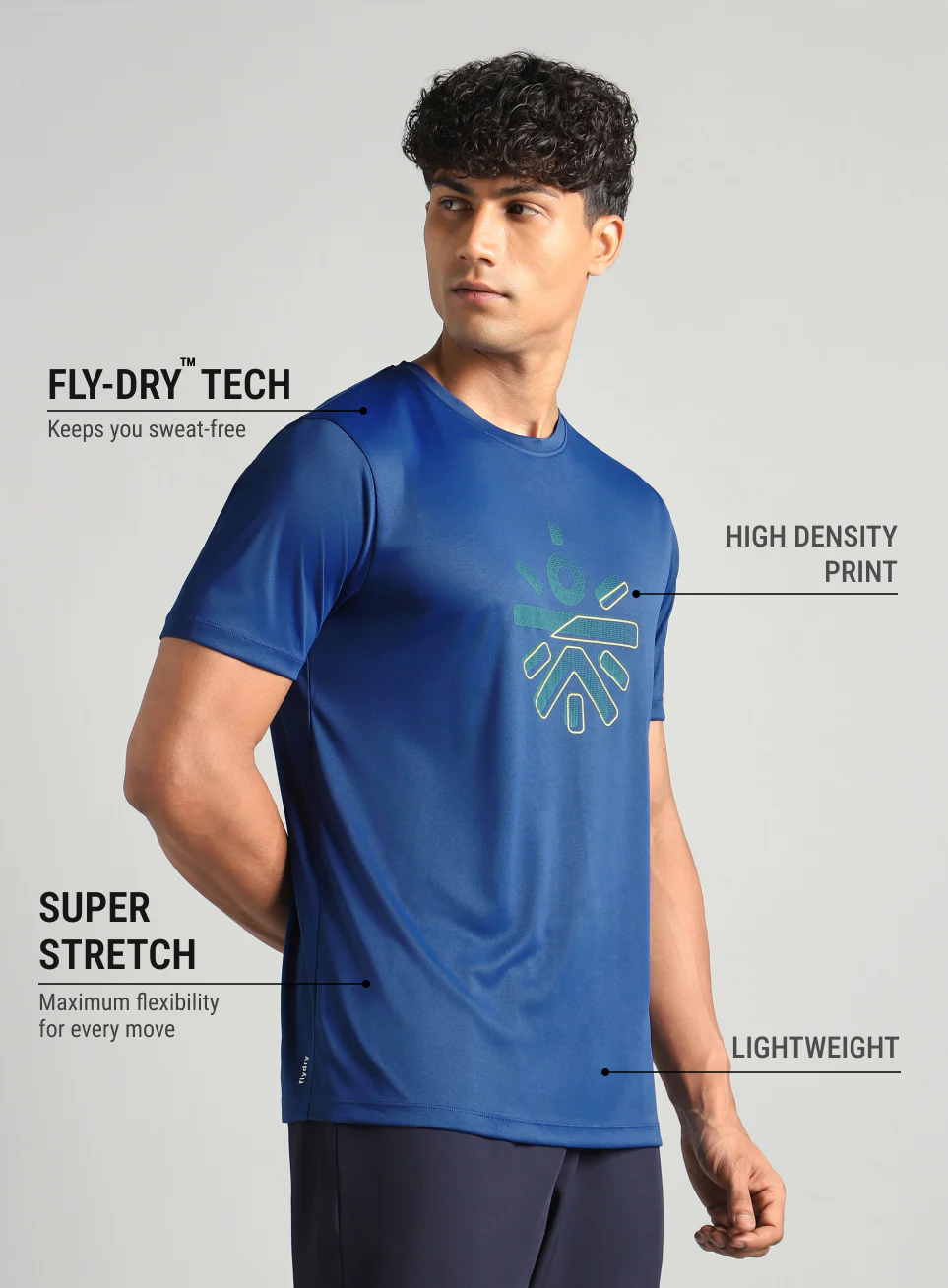 Men's Navy Cult Endurance T-shirt - Image 5