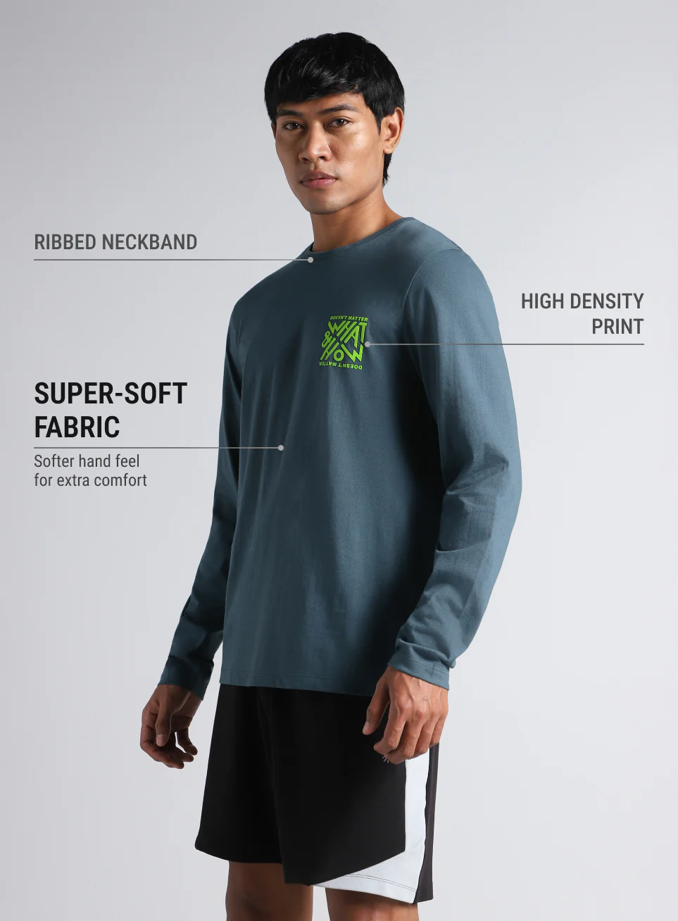 Men's Navy Cult Graphic Full Sleeve T-shirt - Image 5