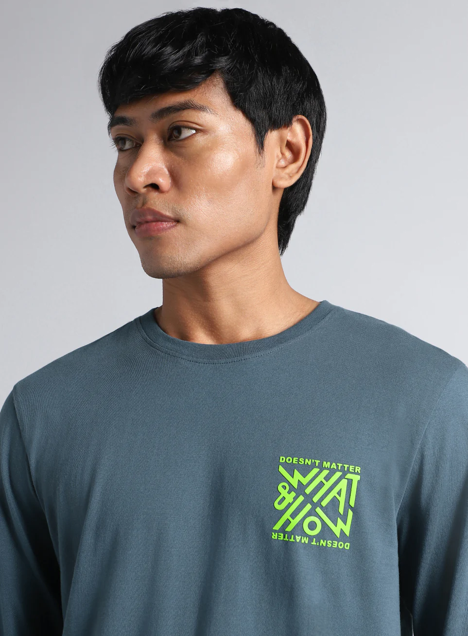 Men's Navy Cult Graphic Full Sleeve T-shirt - Image 7