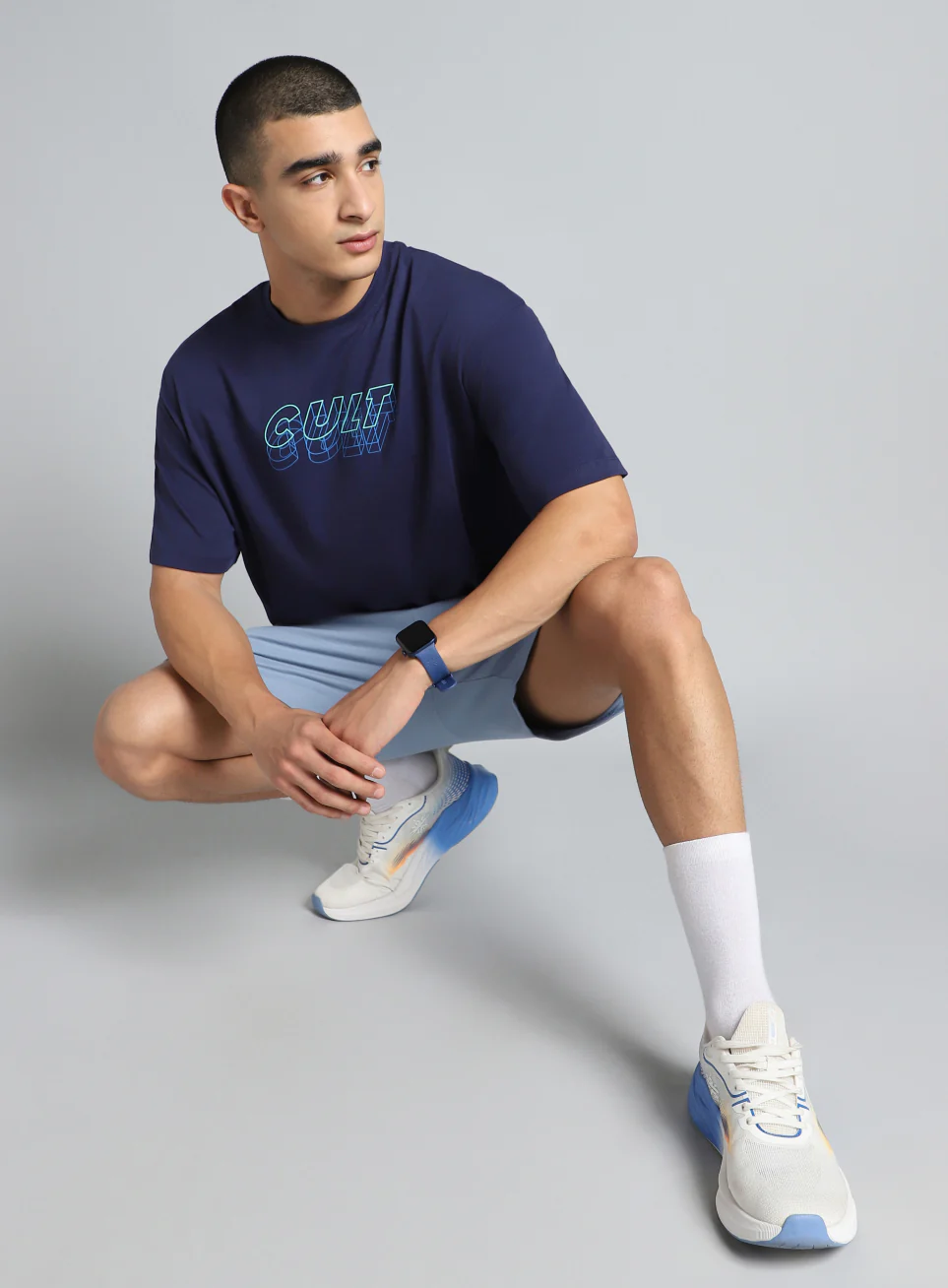 Men's Navy Cult Graphic Relaxed Fit T-shirt - Image 2