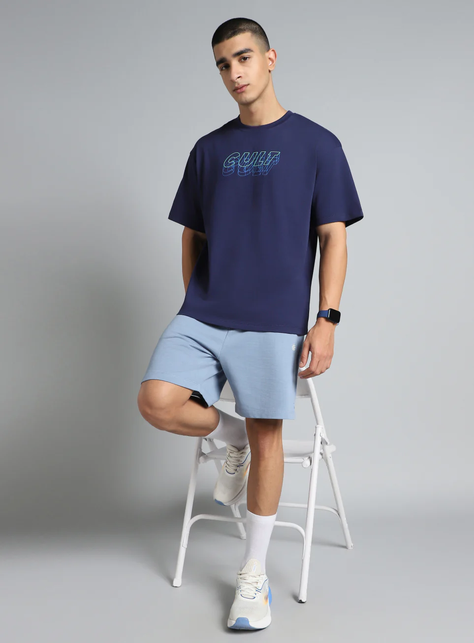 Men's Navy Cult Graphic Relaxed Fit T-shirt - Image 3