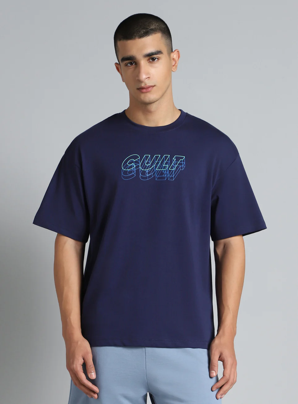 Men's Navy Cult Graphic Relaxed Fit T-shirt - Image 4