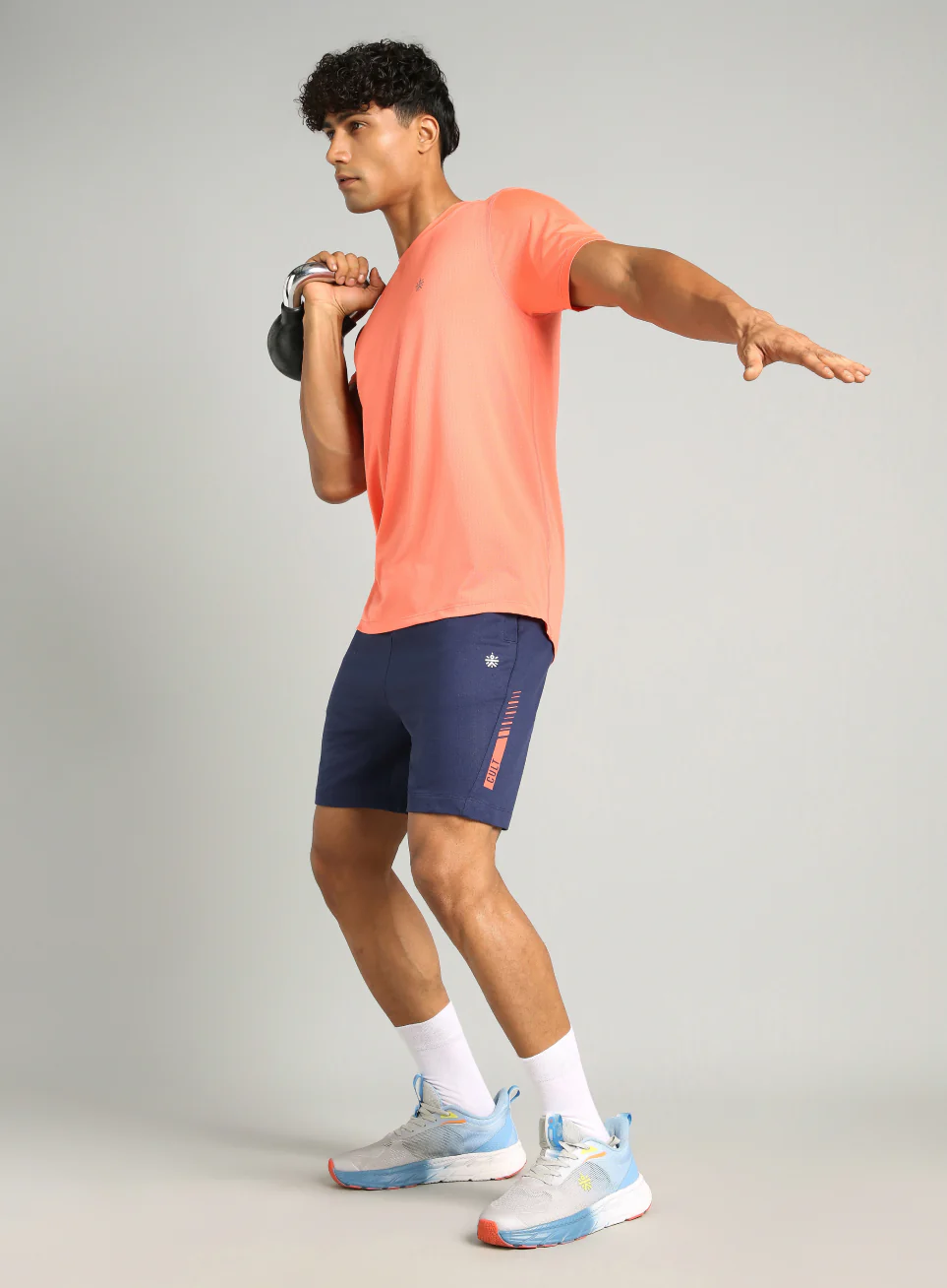 Men's Navy Cult Power-Up Training Shorts - Image 3