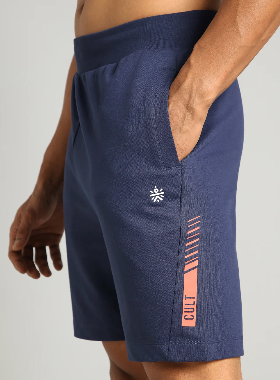 Men's Navy Cult Power-Up Training Shorts - Image 7