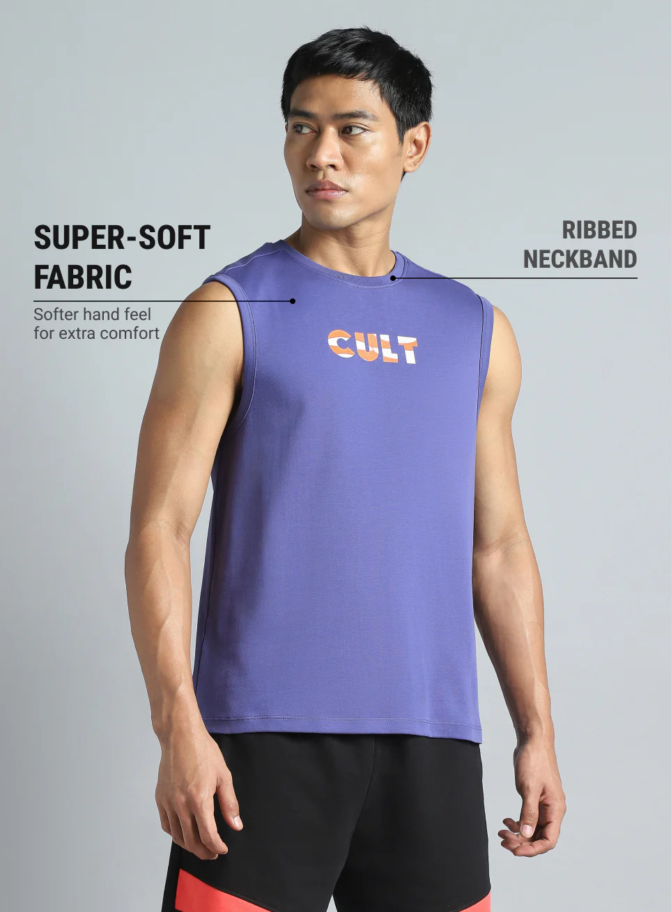 Men's Navy Dance Brand Carrier Tank - Image 5