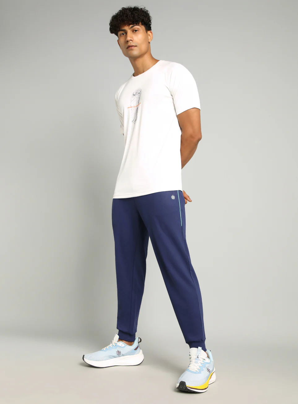Men's Navy Edge Line Training Joggers - Image 3