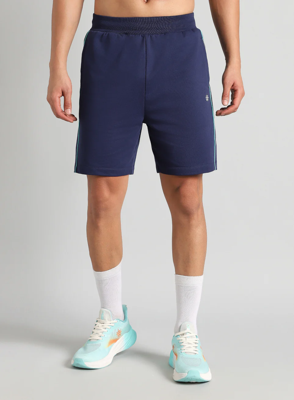 Men's Navy Edge Line Training Shorts - Image 4