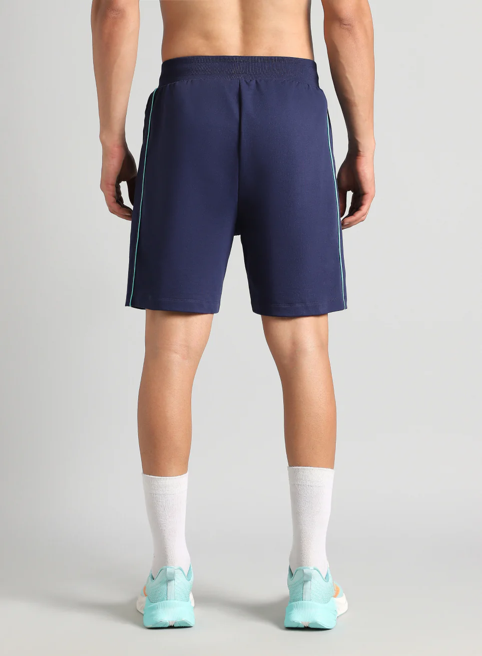 Men's Navy Edge Line Training Shorts - Image 6