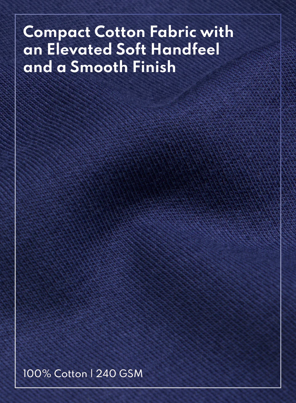 Men's Navy Everyday Luxe Cotton Polo T-shirt - Image 8