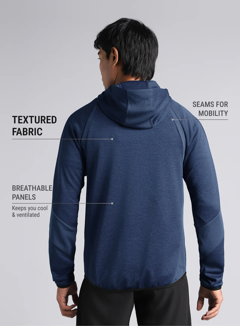 Men's Navy HIIT Training Jacket - Image 6