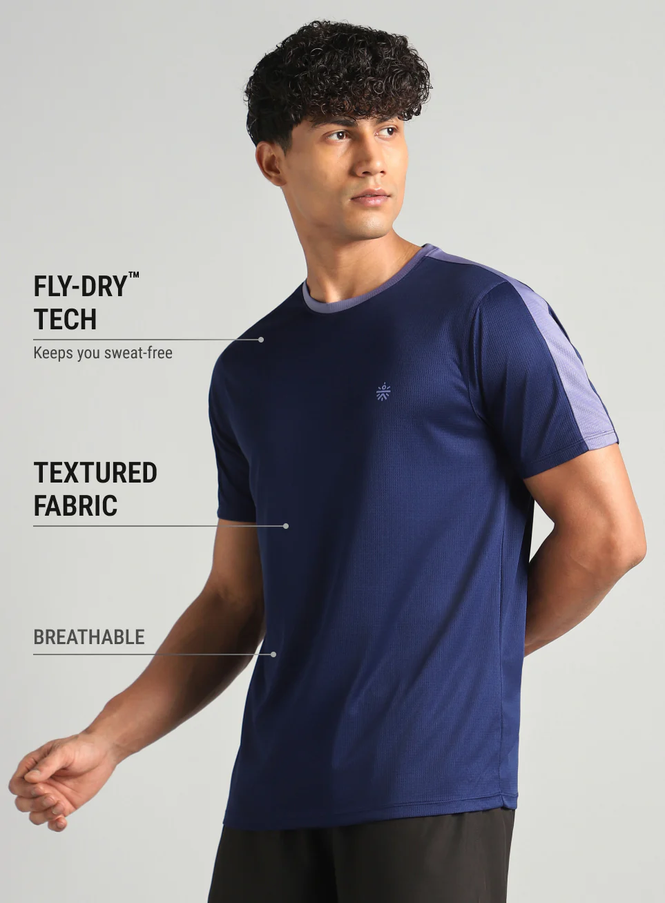 Men's Navy Hyper Training T-shirt - Image 5