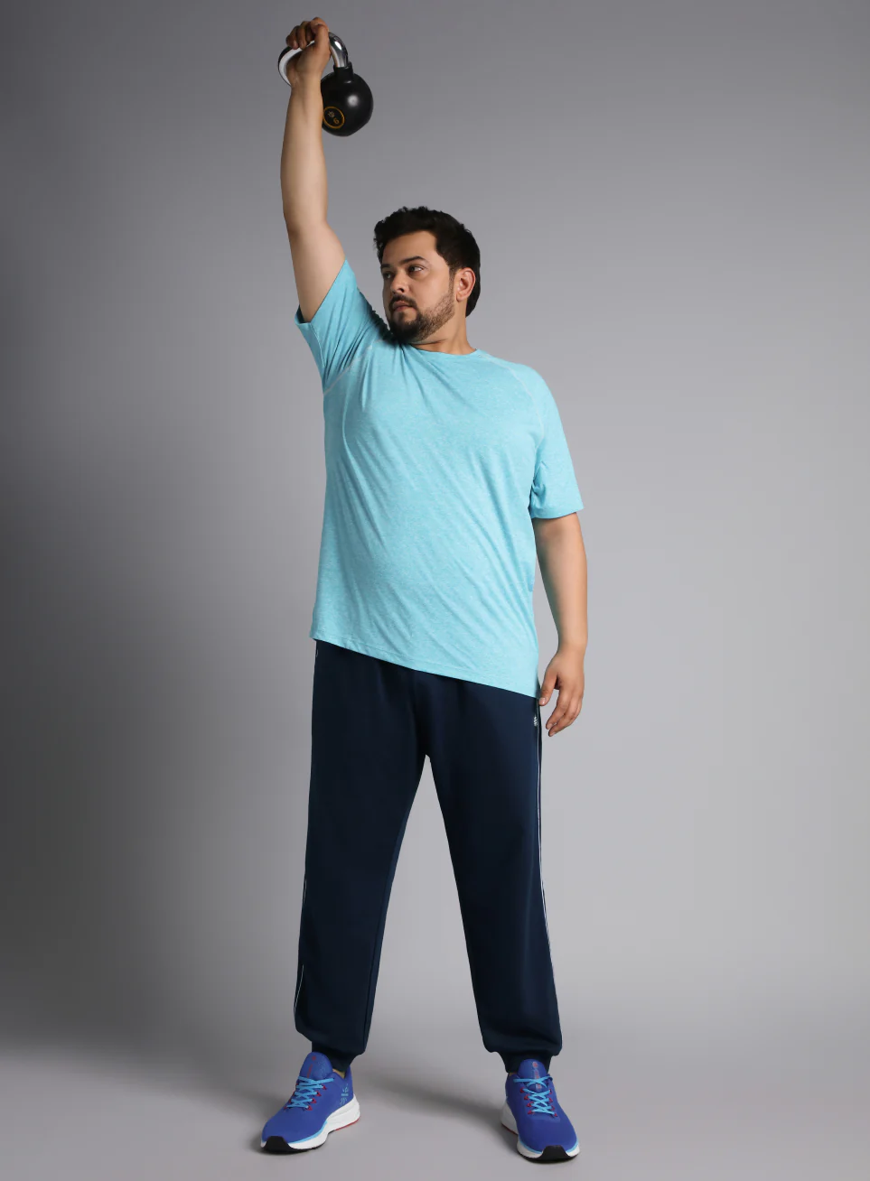 Men's Navy Level Up Plus Size Joggers - Image 3