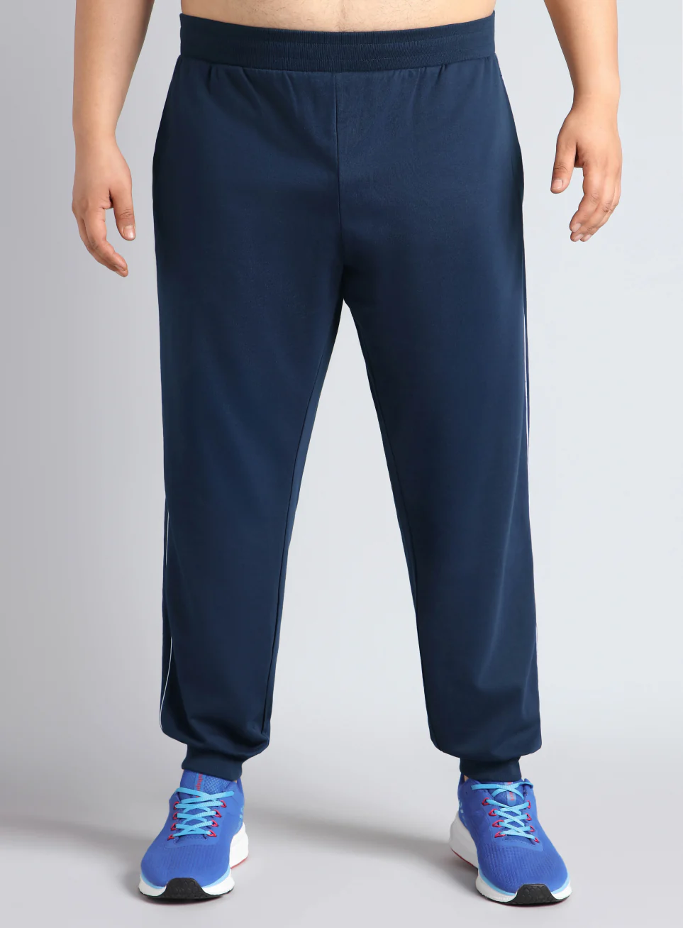 Men's Navy Level Up Plus Size Joggers - Image 4