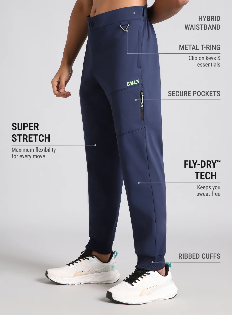 Men's Navy Metro City Travel Jogger - Image 5
