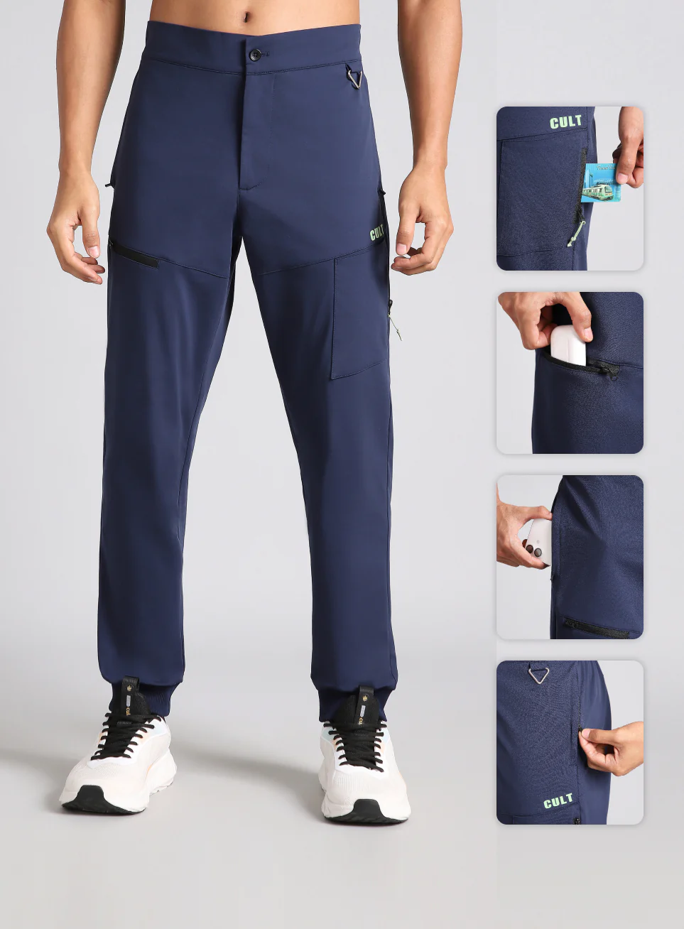 Men's Navy Metro City Travel Jogger - Image 8