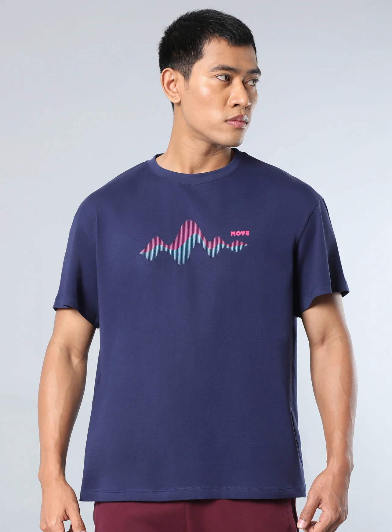 Men's Navy Move to the Beat Relaxed fit T-shirt - Image 3