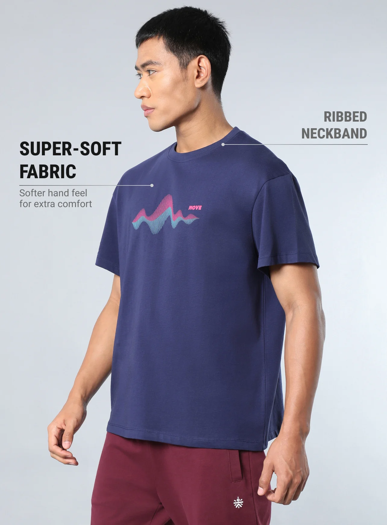 Men's Navy Move to the Beat Relaxed fit T-shirt - Image 4