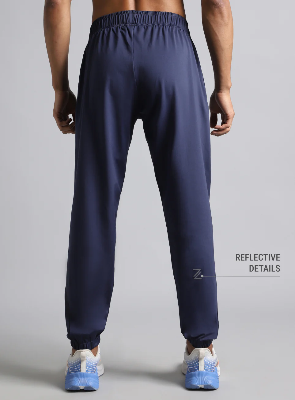 Men's Navy Pace Up Running Joggers - Image 6