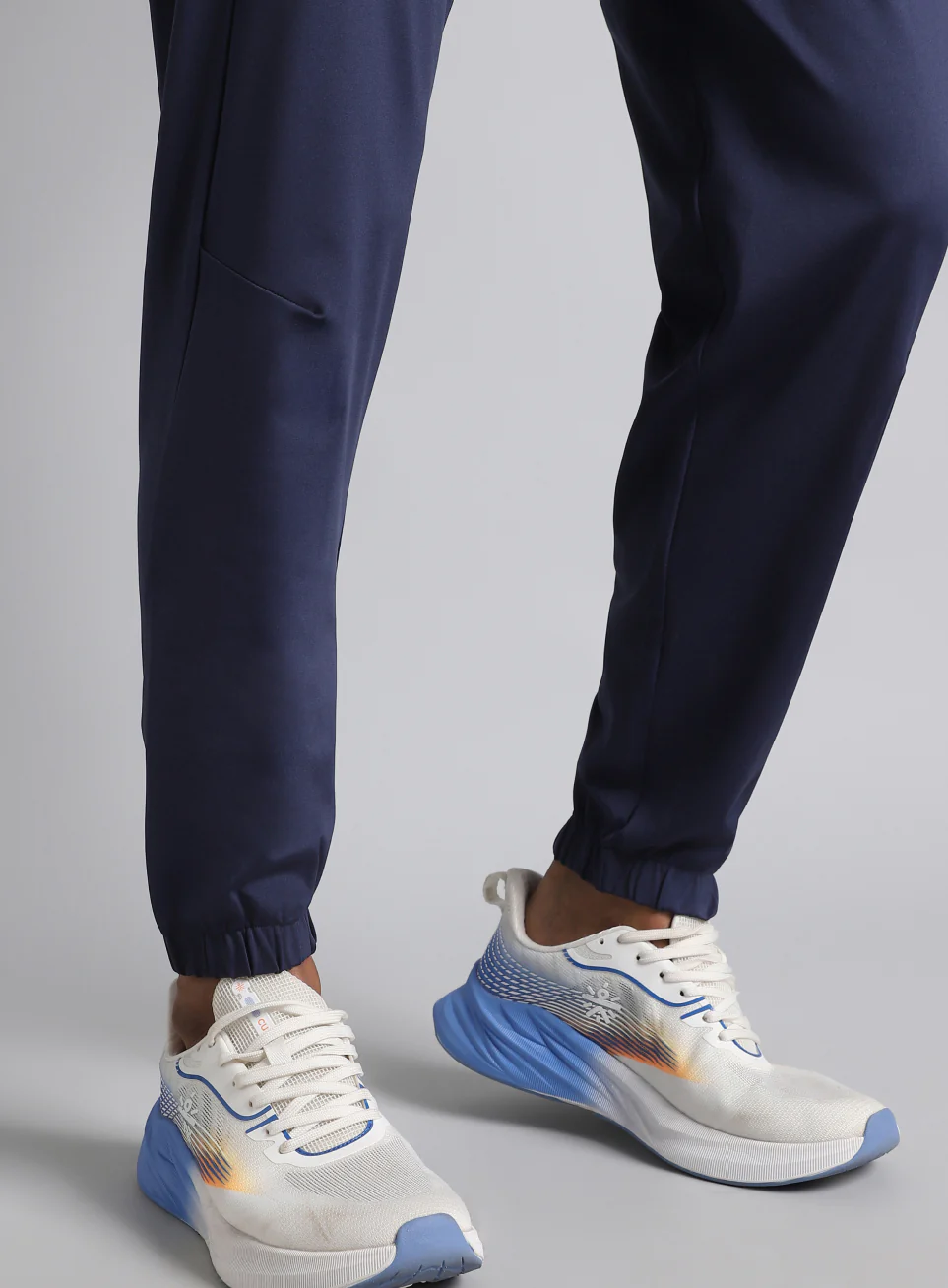 Men's Navy Pace Up Running Joggers - Image 8