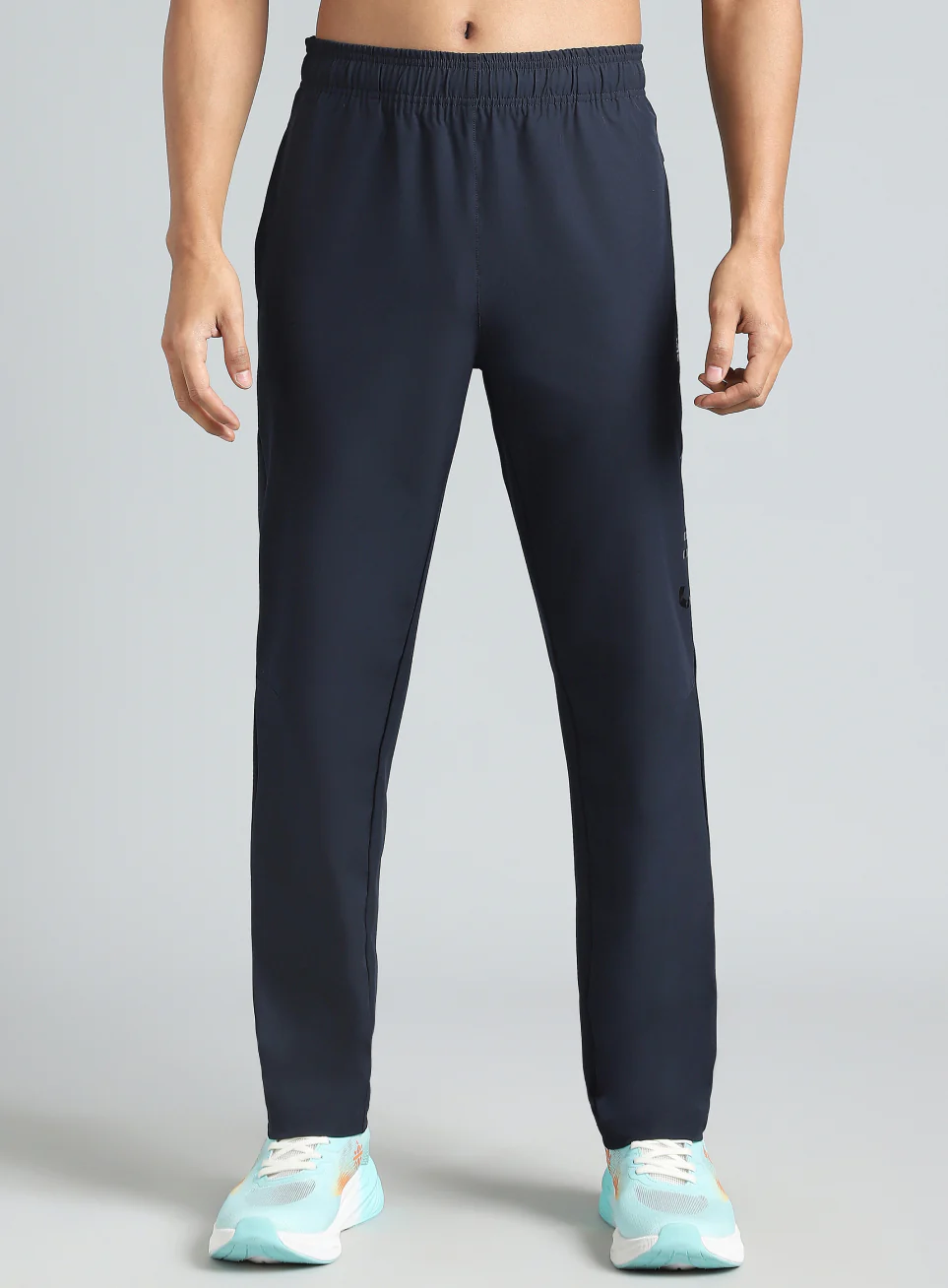 Men's Navy Pace Up Running Trackpants - Image 4