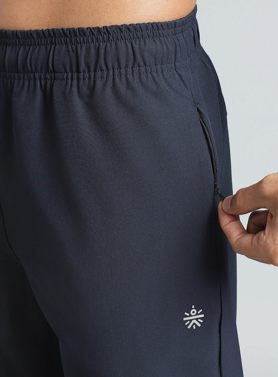 Men's Navy Pace Up Running Trackpants - Image 7