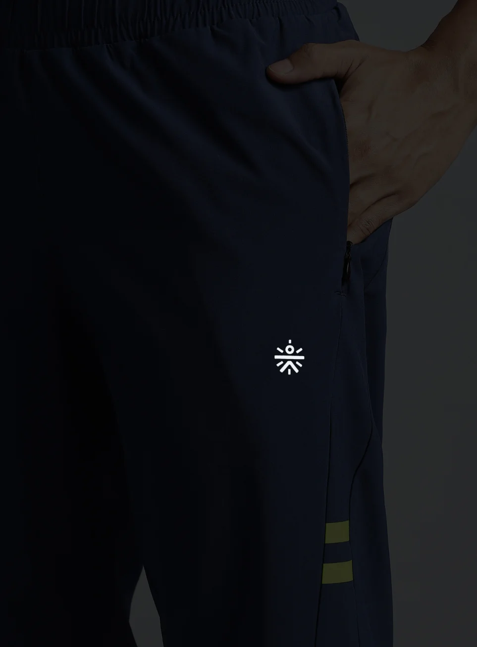 Men's Navy Pacer Running Trackpants - Image 12