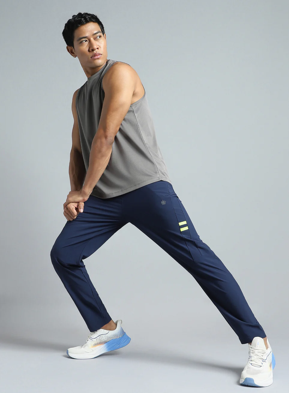 Men's Navy Pacer Running Trackpants - Image 3