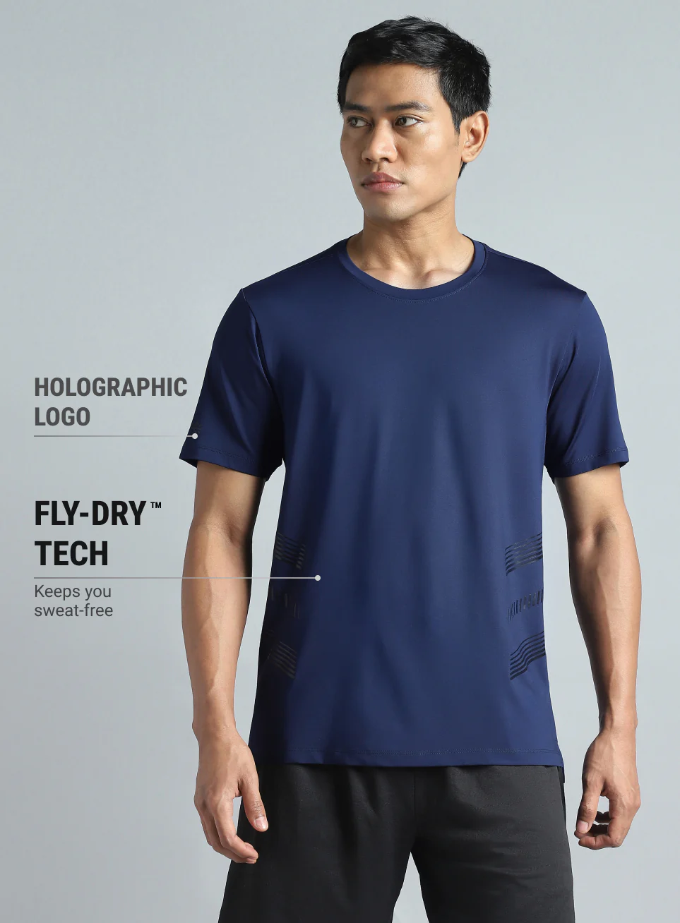 Men's Navy Performance Pro Training T-shirt - Image 4